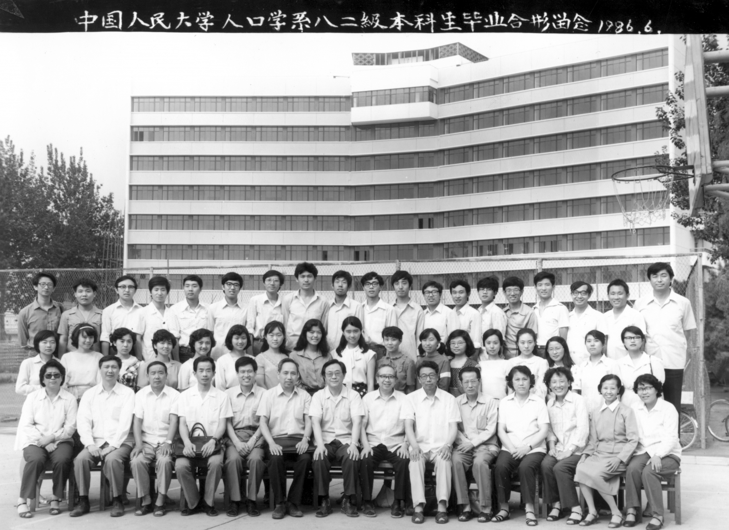 82级人口学系毕业合影
